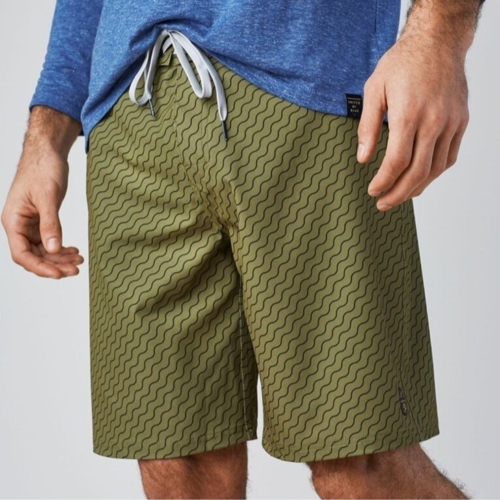 United By Blue Men’s Size 36 Quick Dry Sustainable Swim Shorts Trunks Boardshort